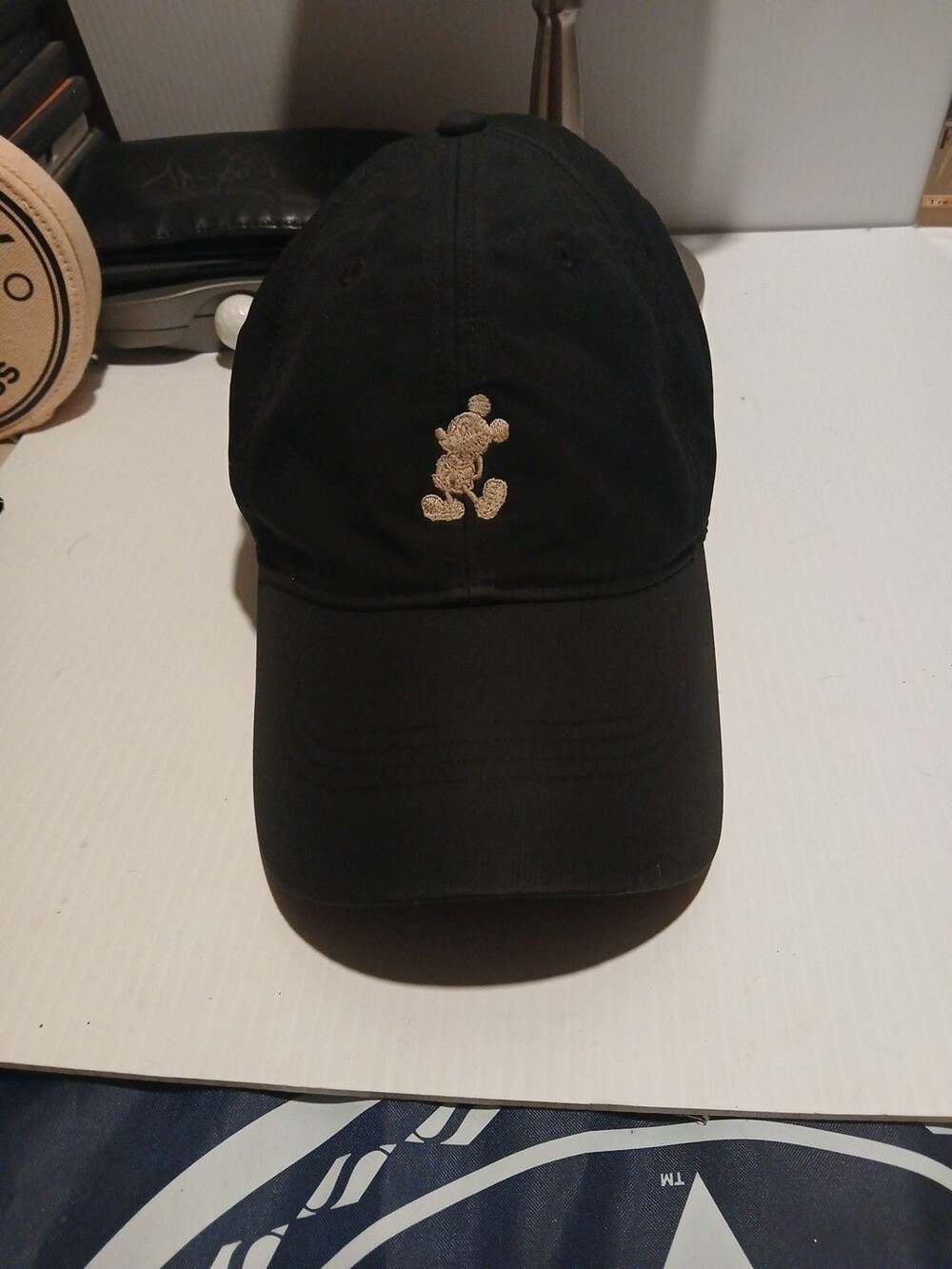Disney Parks Nike Legacy 91 Mickey Mouse Hat Black Dri-Fit Adjustable
